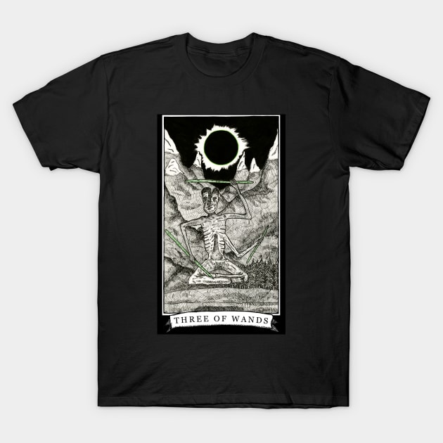 The Three of Wands - The Tarot Restless T-Shirt by WinslowDumaine